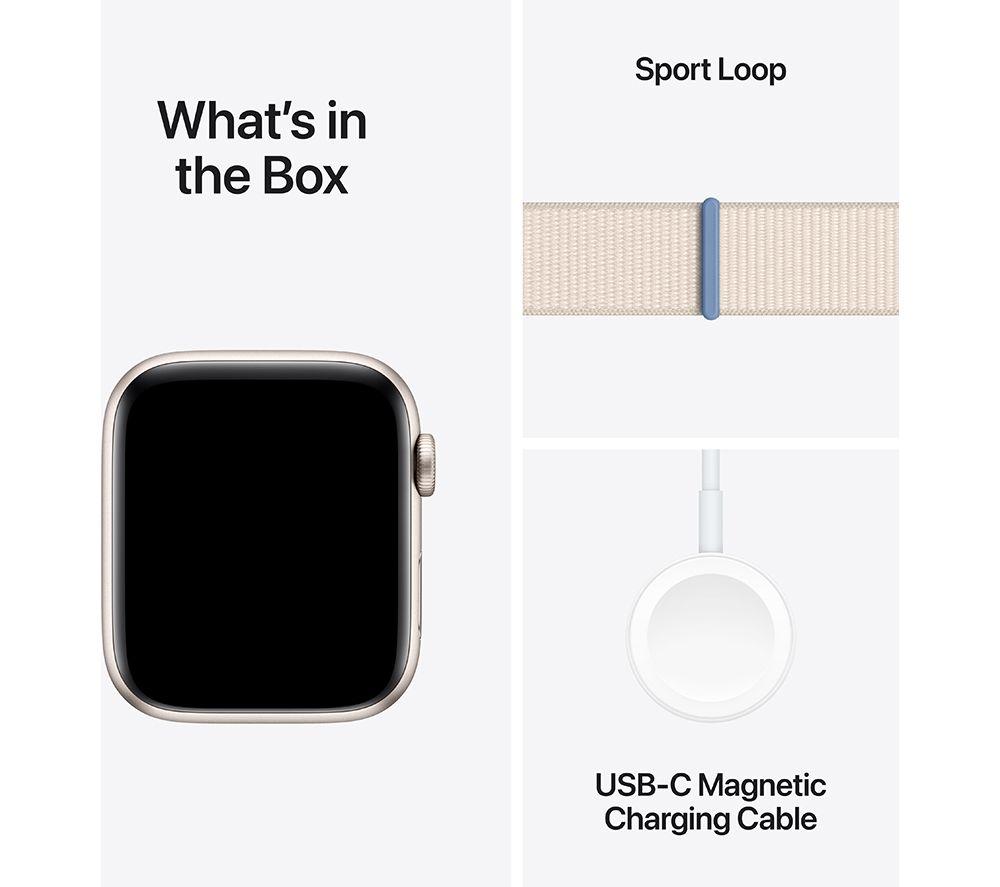 APPLE Watch SE (2023) - 44 mm Starlight Aluminium Case with Starlight Sport Loop - image 7