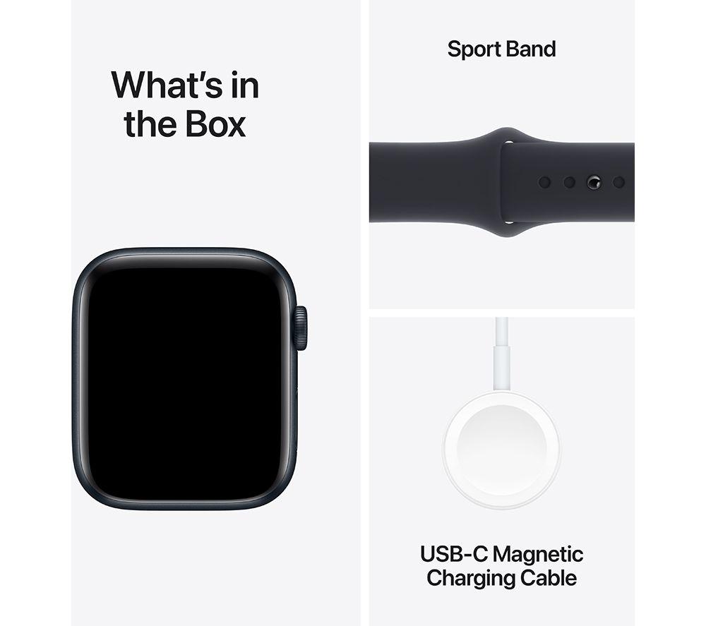 APPLE Watch SE (2023) - 44 mm Midnight Aluminium Case with Midnight Sport Band, M/L - image 9