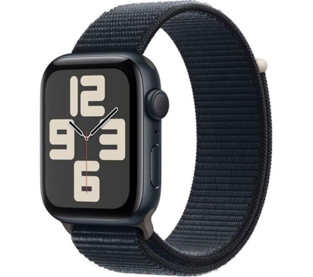 Buy APPLE Watch SE Cellular 2023 44 mm Midnight Aluminium Case with Midnight Sport Loop Currys