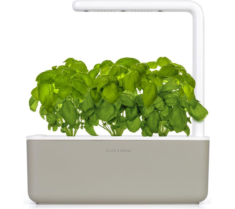 CLICK&GROW Smart Garden 3 Automatic Growing Pot - Beige, Brown,Cream