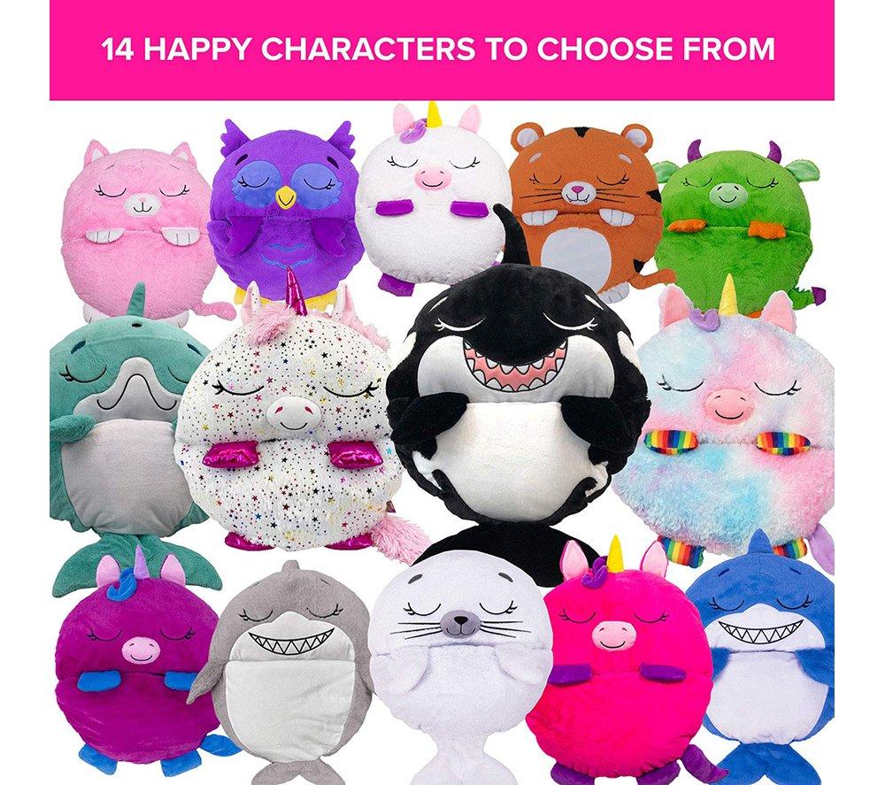 HAPPY NAPPERS Shark 2-in-1 Plush Toy & Sleeping Bag &ndash; Medium image number 3 of 10