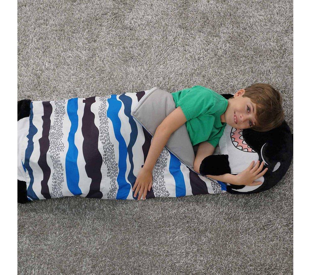HAPPY NAPPERS Shark 2-in-1 Plush Toy & Sleeping Bag &ndash; Medium image number 5 of 10