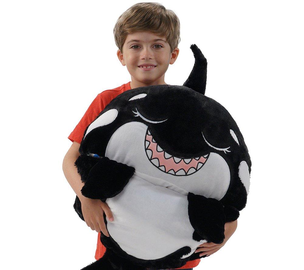 HAPPY NAPPERS Shark 2-in-1 Plush Toy & Sleeping Bag &ndash; Medium image number 6 of 10