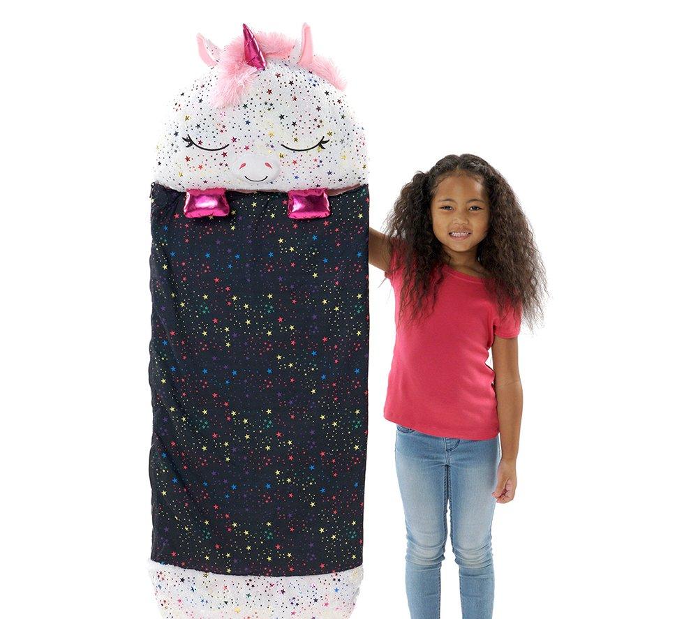 HAPPY NAPPERS Shimmer Unicorn 2-in-1 Plush Toy & Sleeping Bag &ndash; Medium image number 3 of 8