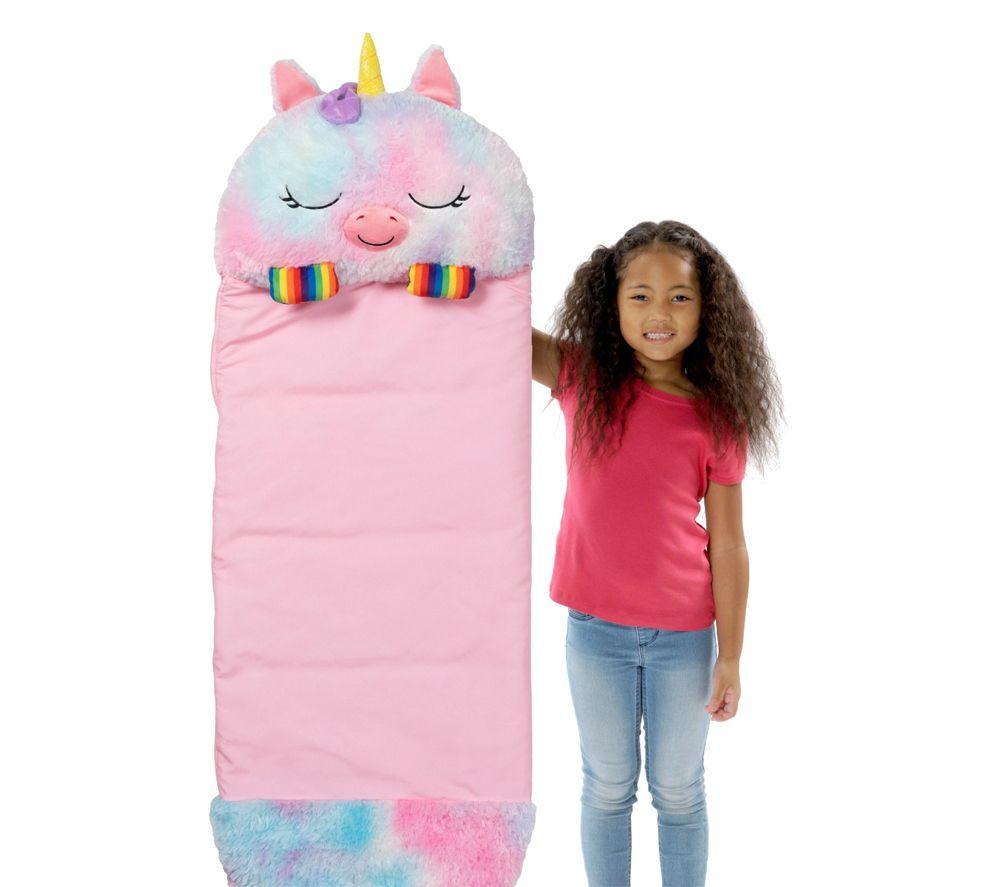 HAPPY NAPPERS Rainbow Unicorn 2-in-1 Plush Toy & Sleeping Bag &ndash; Medium image number 2 of 6