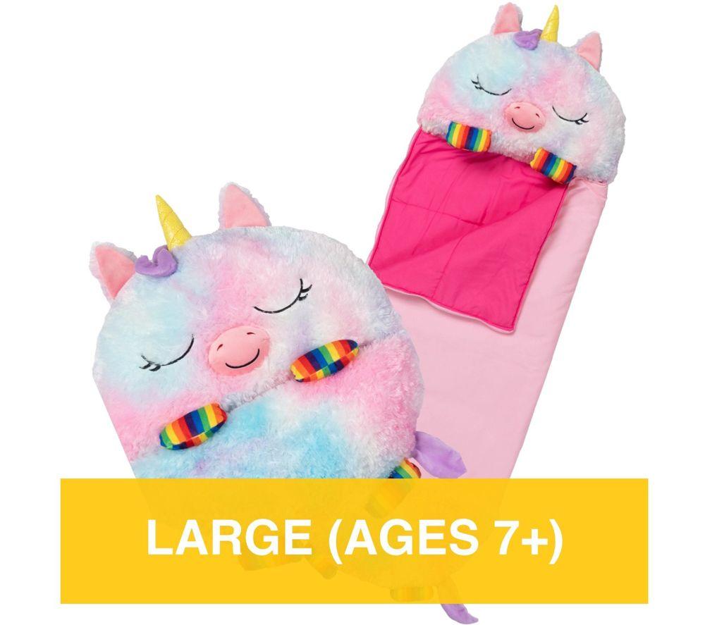 HAPPY NAPPERS Rainbow Unicorn 2-in-1 Plush Toy & Sleeping Bag &ndash; Large image number 6 of 7