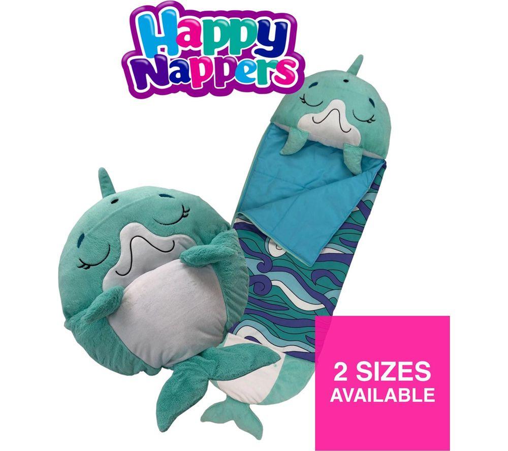 HAPPY NAPPERS Disco Dolphin 2-in-1 Plush Toy & Sleeping Bag &ndash; Medium image number 5 of 6