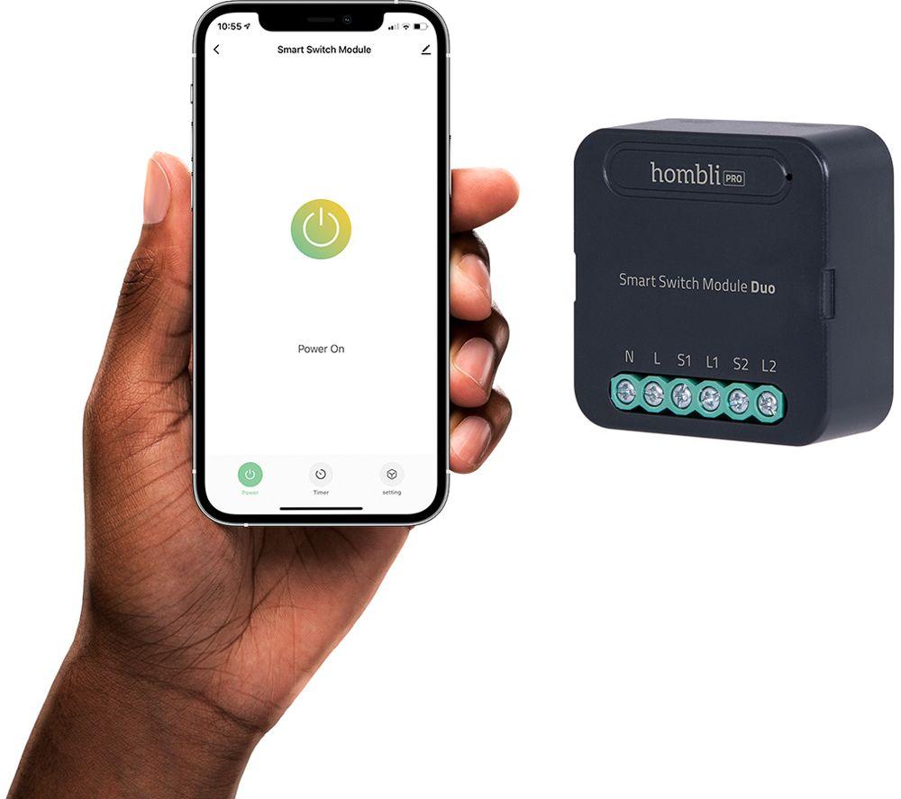 HOMBLI HBMD-0100 Pro Duo Smart Switch Module - Black image number 2 of 3