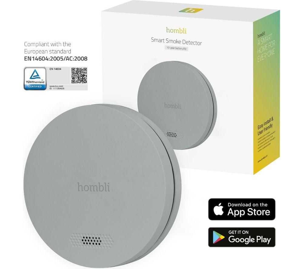 HOMBLI HBSA-0108 Smart Smoke Detector - Grey image number 2 of 3