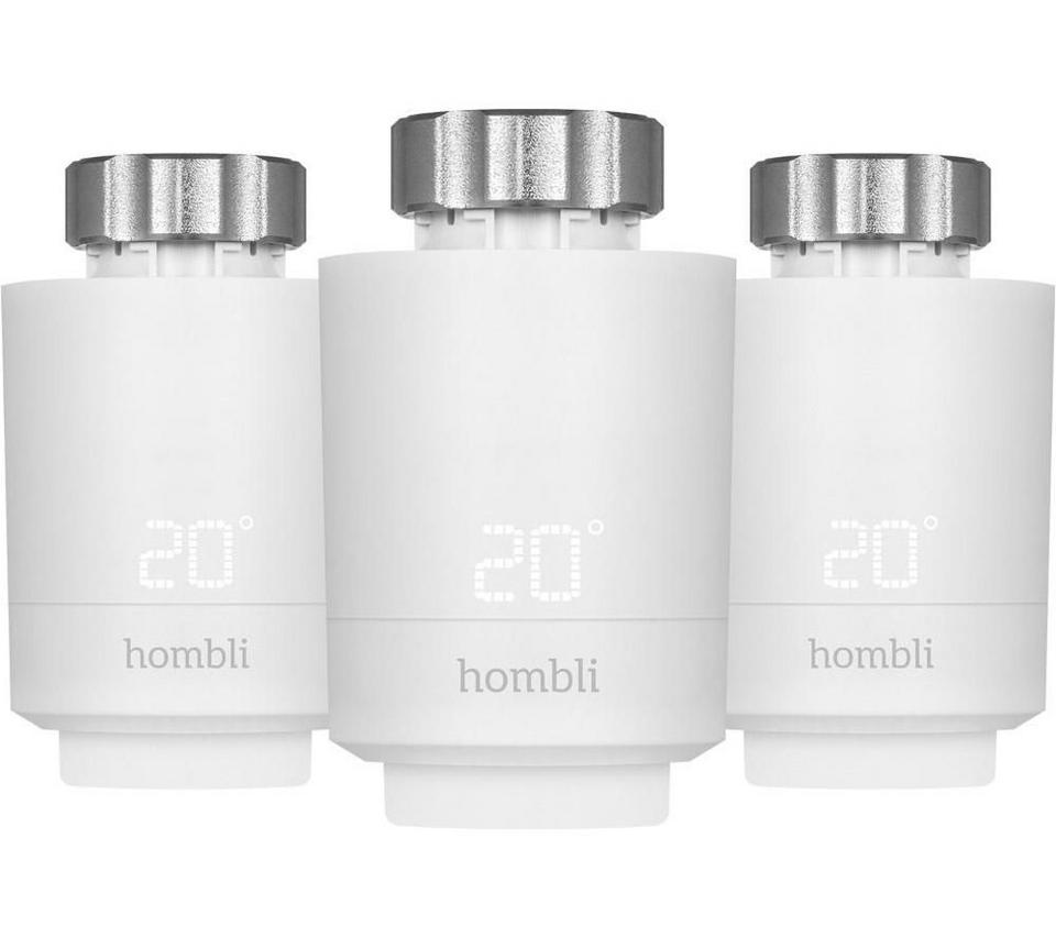 HOMBLI HBPP-0112 Smart Radiator Thermostat Expansion Kit - Pack of 3, White