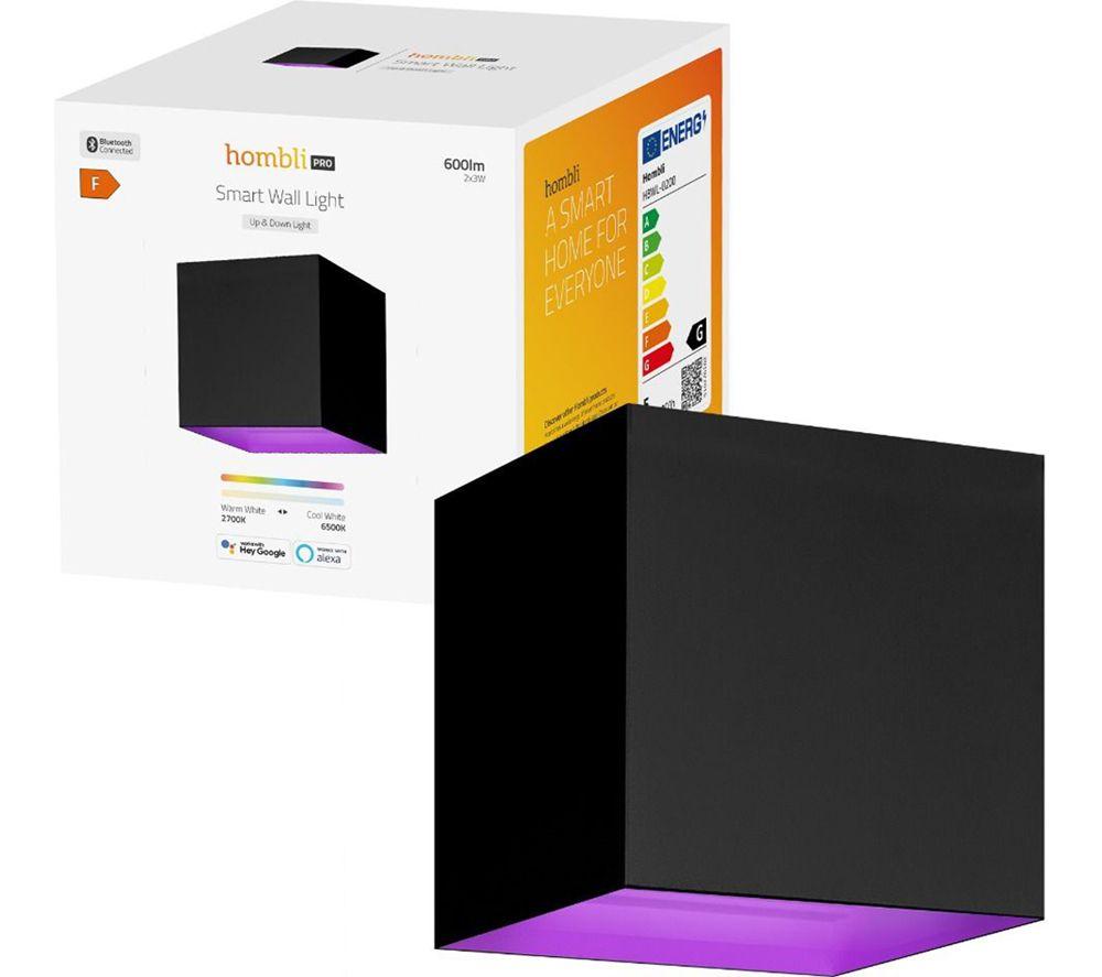 HOMBLI HBWL-0200 Smart Wall Light - Black, 600 Lumen image number 2 of 4
