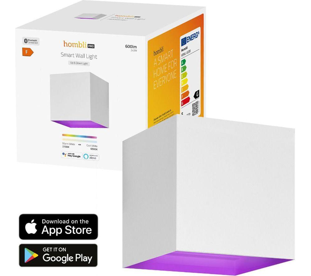 HOMBLI HBWL-0209 Smart Wall Light - White, 600 Lumen image number 2 of 2
