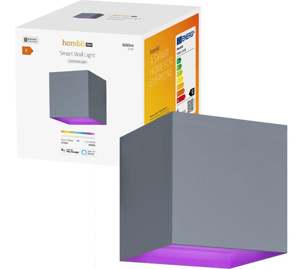 HOMBLI HBWL-0208 Smart Wall Light - Grey, 600 Lumen image number 2 of 2