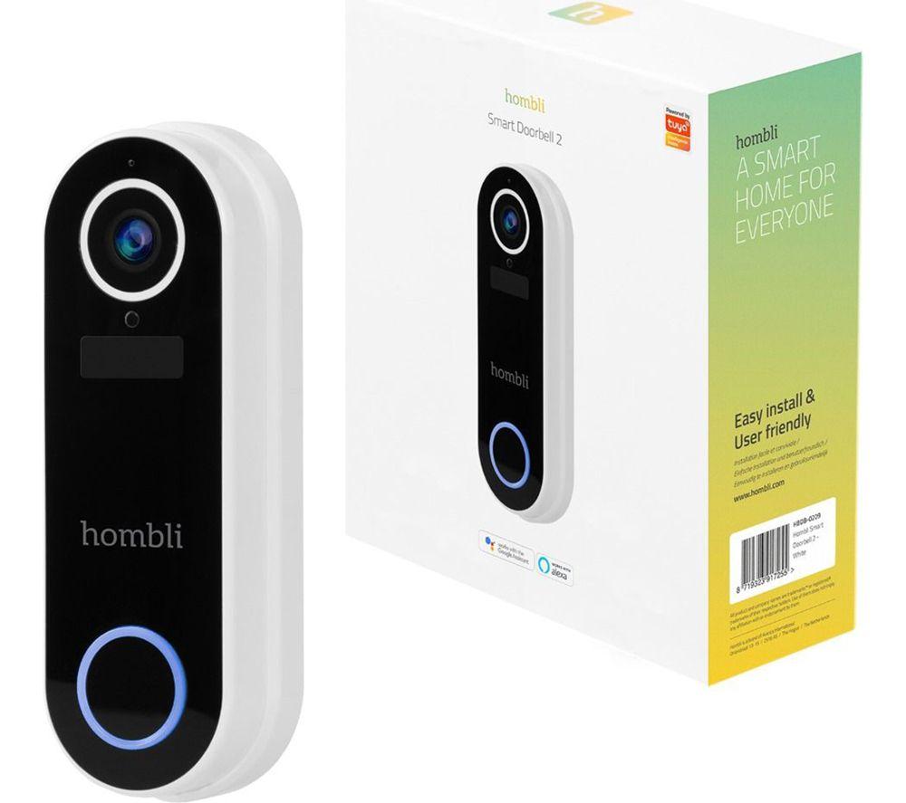 HOMBLI HBDB-0209 Smart Video Doorbell 2 - White image number 3 of 9