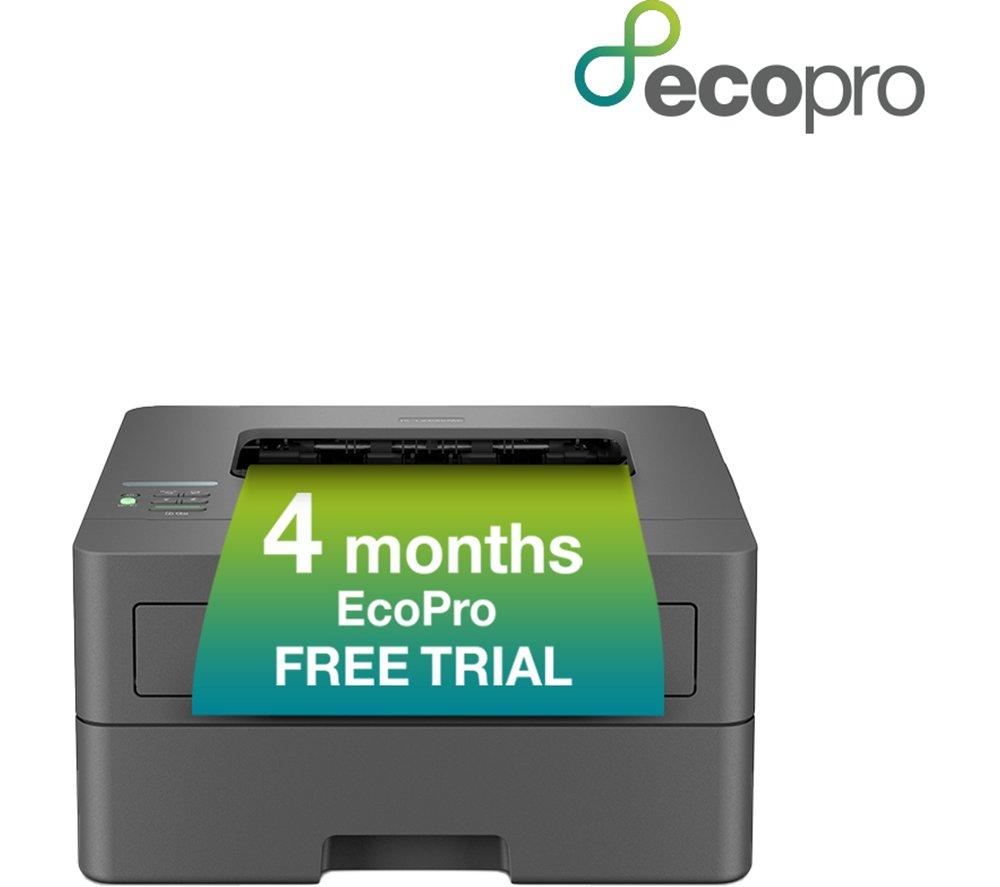 BROTHER EcoPro HLL2400DWE Monochrome Wireless Laser Printer - Black image number 7 of 7