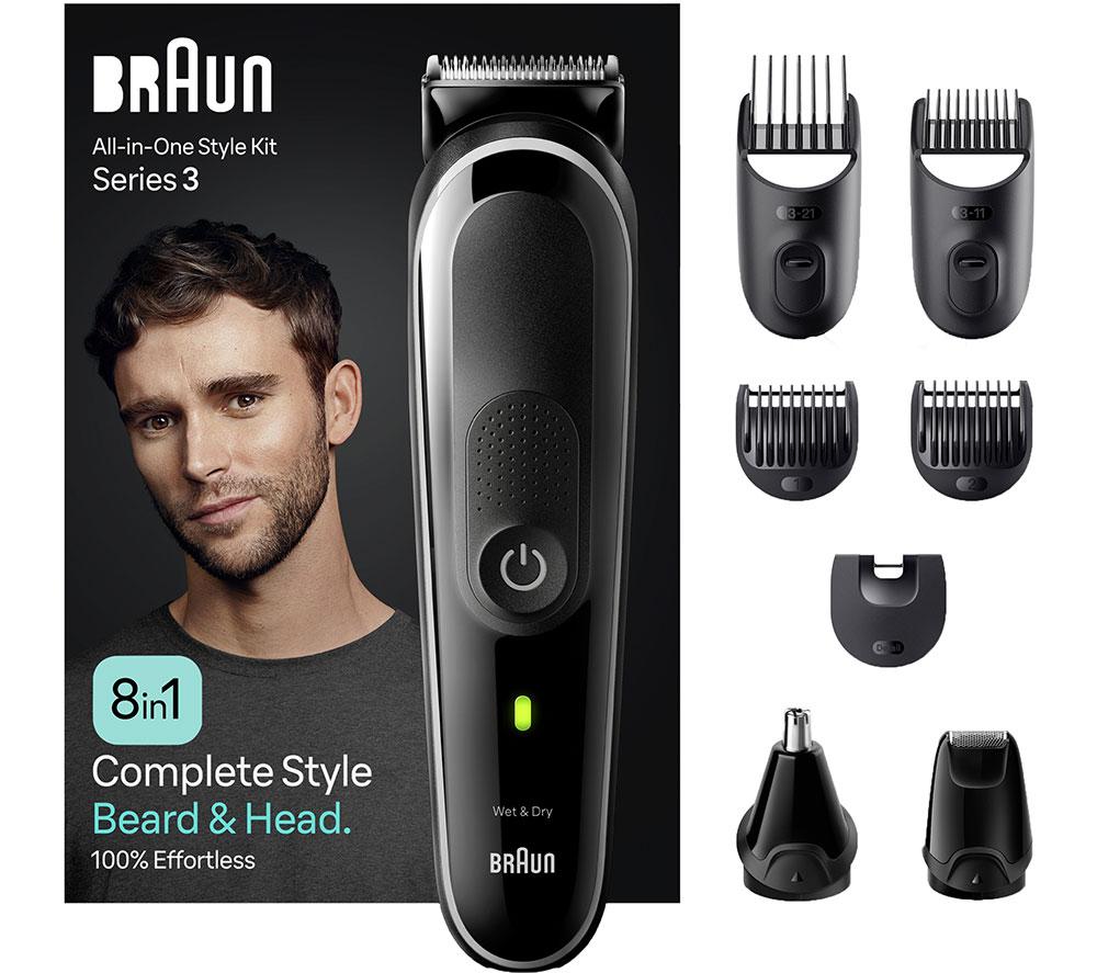 BRAUN Series 3 MGK3440 8-in-1 Styling Kit - Black image number 9 of 9
