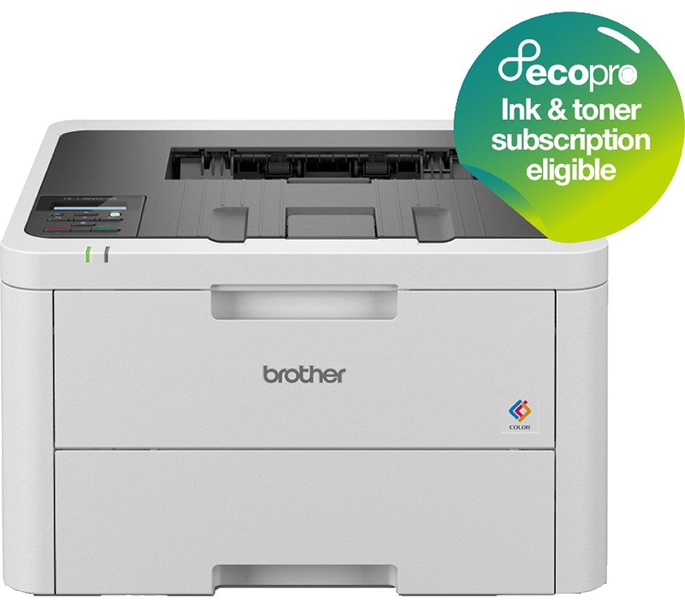 BROTHER HL-L3220CWE Colour Wireless LED Printer with EcoPro Subscription |4 month free trial| Automatic toner delivery| Free manufacturers gurantee|UK Plug