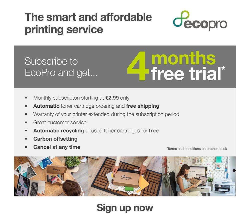 BROTHER EcoPro HLL3220CWE Wireless Laser Printer image number 4 of 7