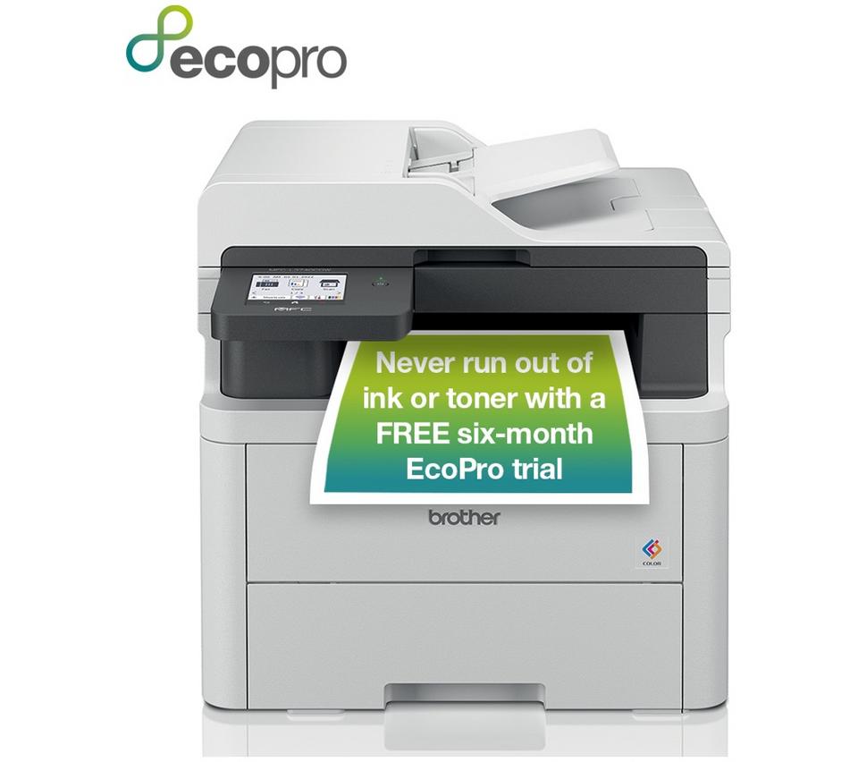 BROTHER EcoPro MFCL3740CDWE All-in-One Laser Printer with Fax