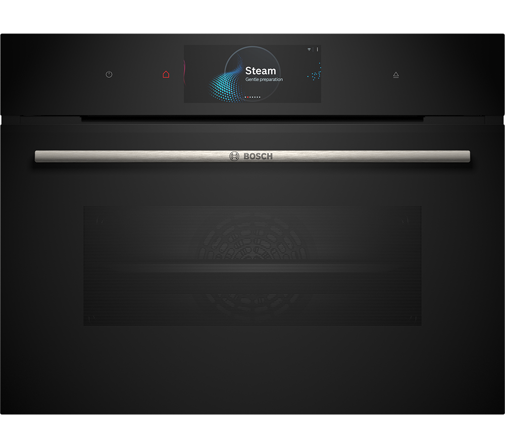 BOSCH Series 8 CSG7584B1 Built-in Compact Oven - Black, Black