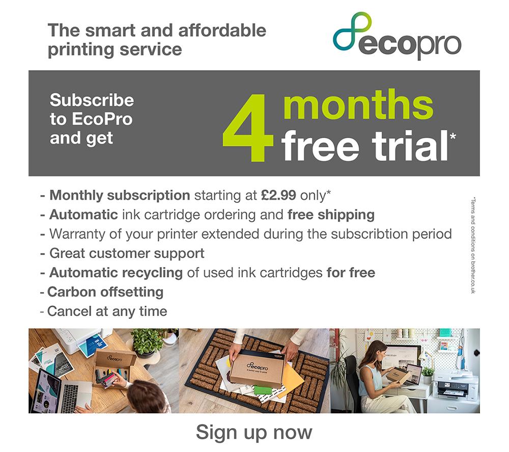 BROTHER EcoPro MFC-J5340DWE All-in-One Wireless Inkjet Printer with Fax image number 4 of 9