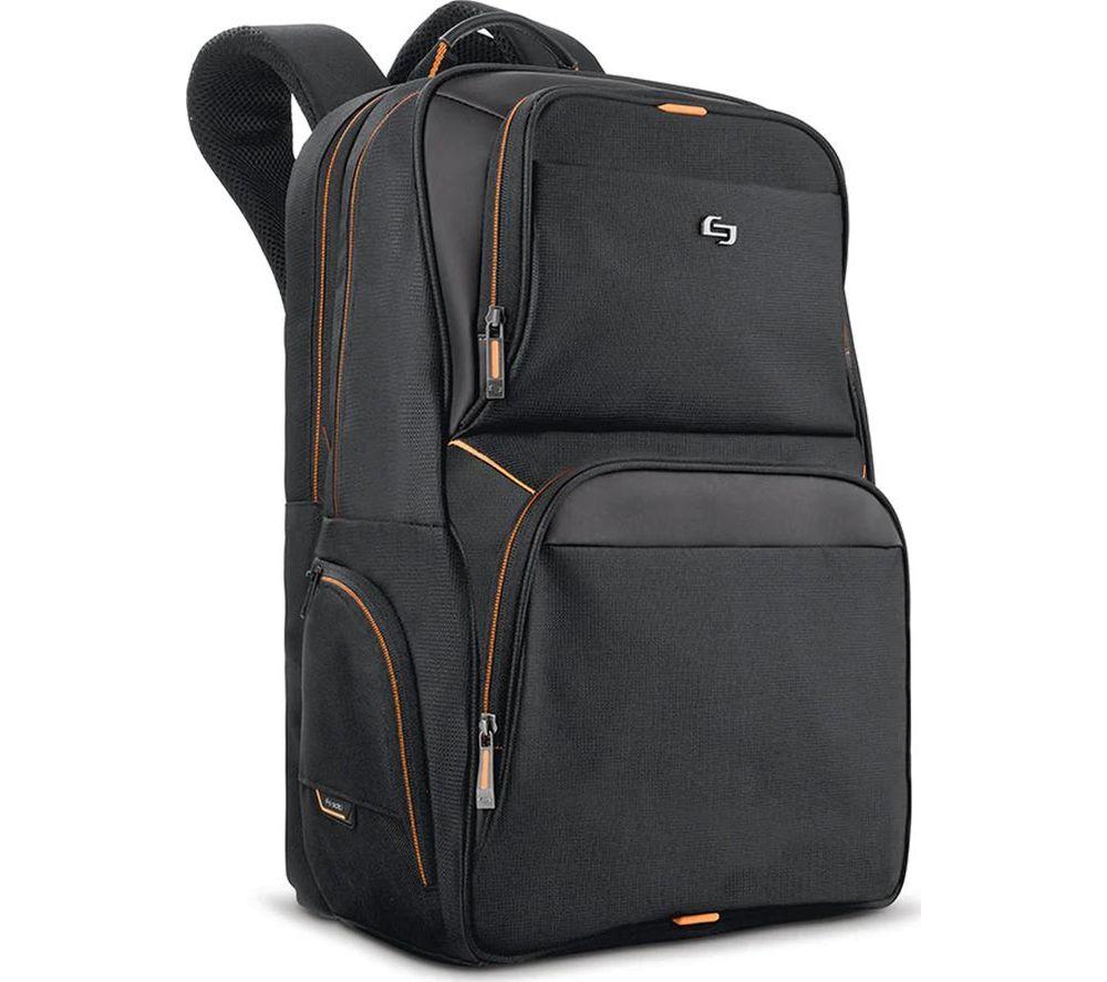 SOLO NEW YORK Urban Backpack 17.3" Laptop Backpack - Orange & Black image number 2 of 9