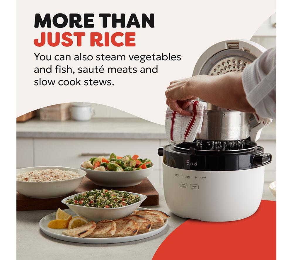 INSTANT POT CarbReduce Technology Rice Cooker & Steamer - White image number 4 of 7