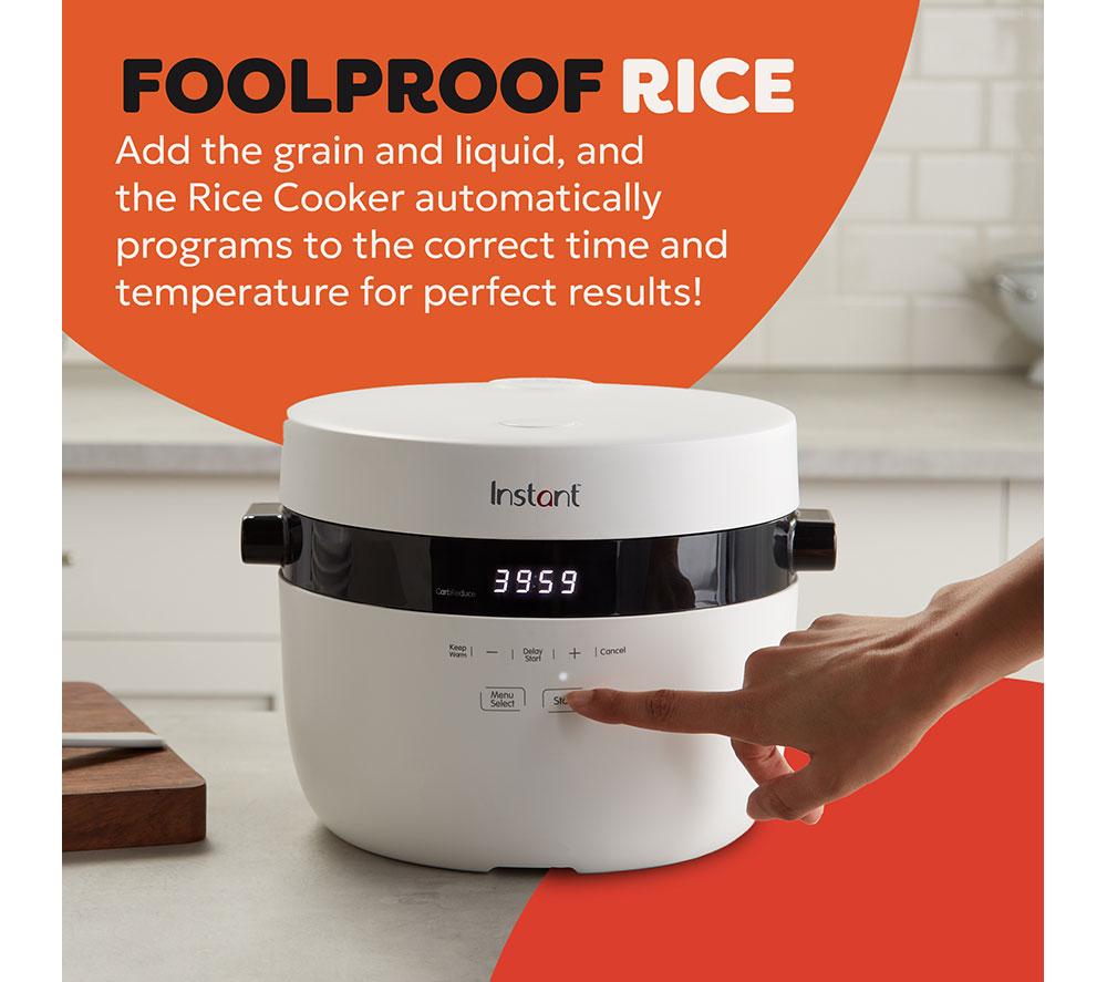 INSTANT POT CarbReduce Technology Rice Cooker & Steamer - White image number 5 of 7