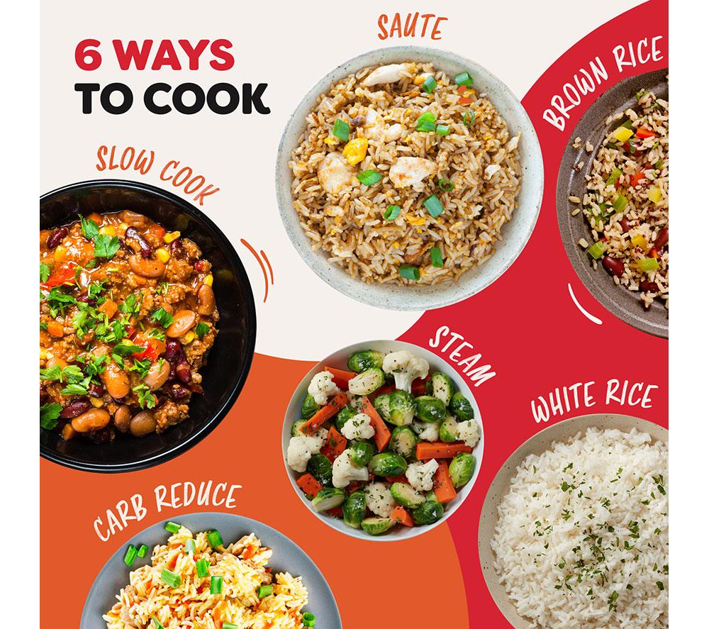 INSTANT POT CarbReduce Technology Rice Cooker & Steamer - White image number 6 of 7