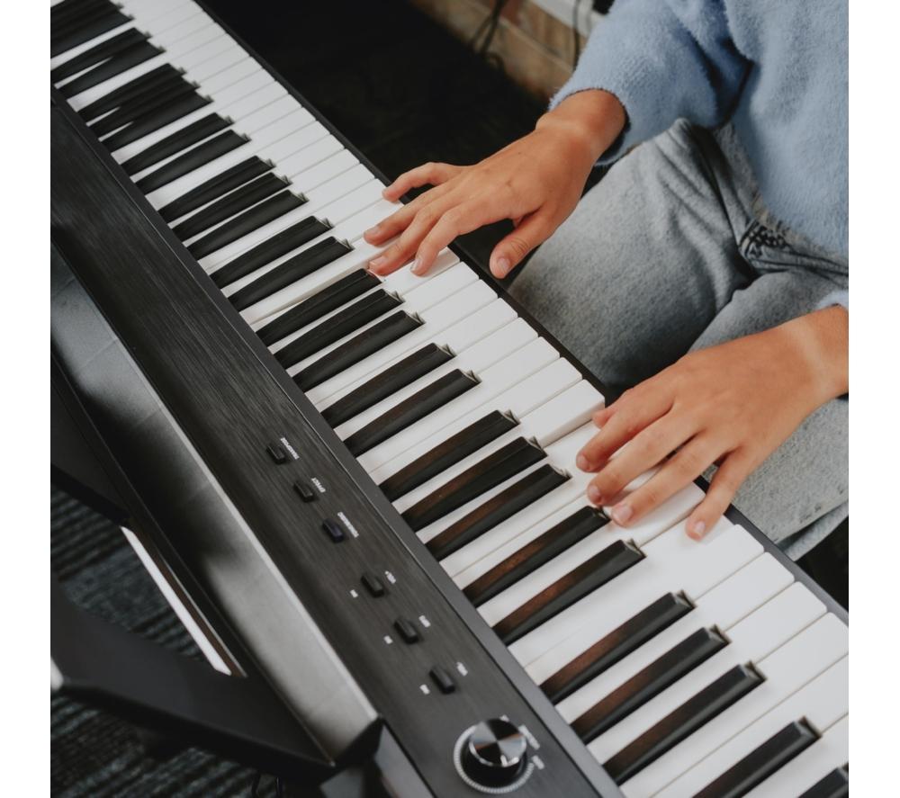 AXUS AXD55 88-Key Digital Piano Bundle with Stand, Stool and Headphones - Black image number 5 of 6