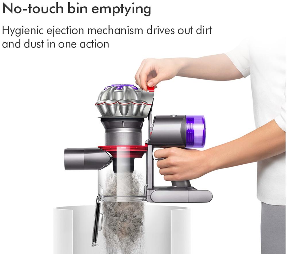 DYSON V8 Absolute Cordless Vacuum Cleaner - Silver Yellow image number 11 of 13