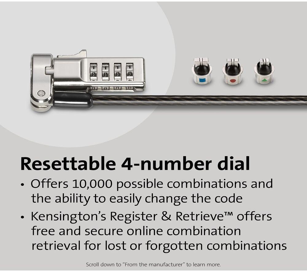 KENSINGTON Universal 3-in-1 Combination Laptop Security Lock image number 3 of 4
