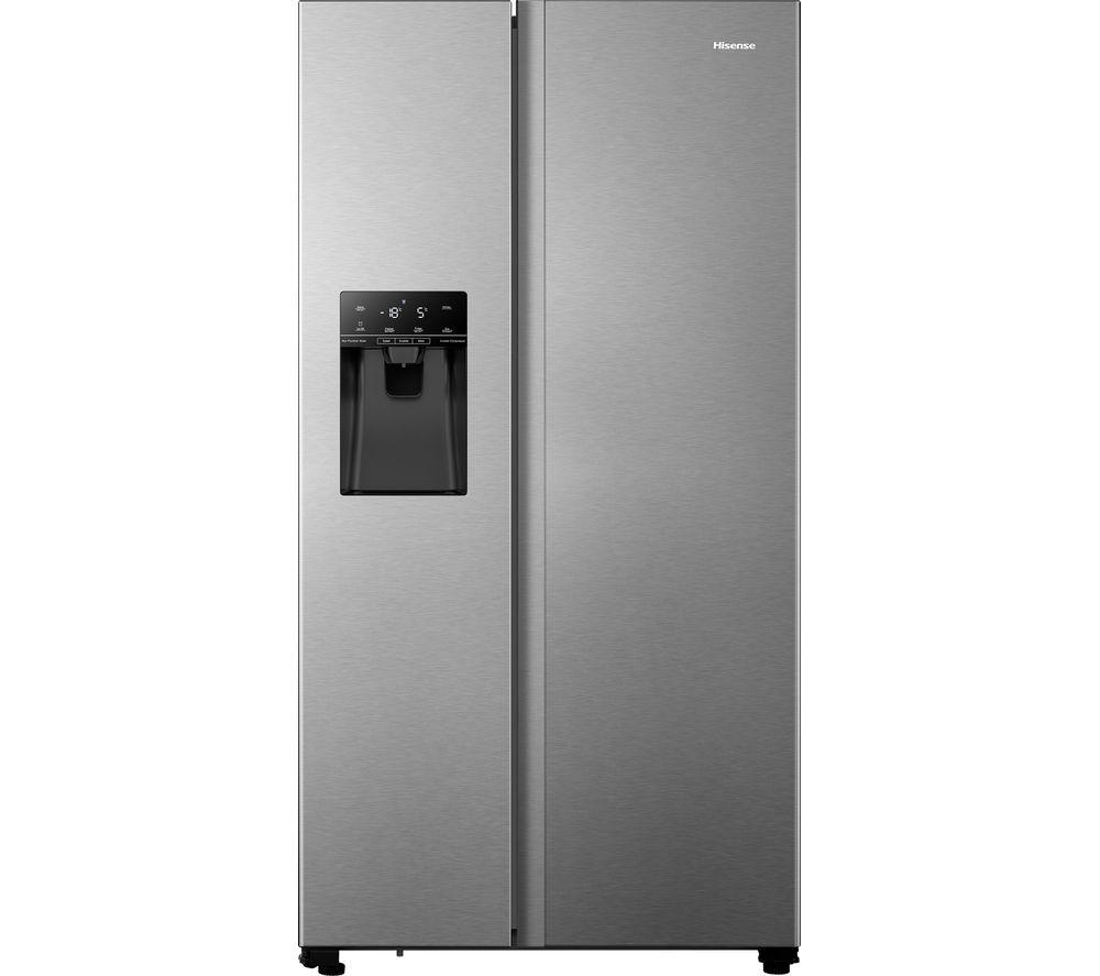 HISENSE PureFlat RS694N4TIE American-Style Fridge Freezer - Stainless Steel, Stainless Steel