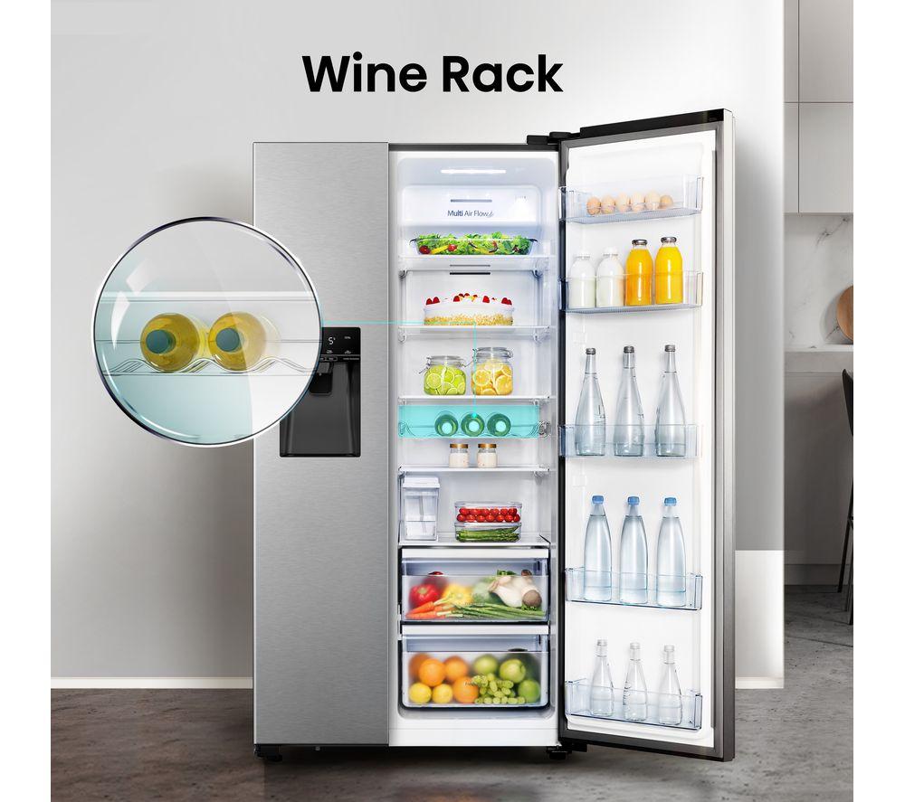 HISENSE PureFlat RS694N4TIE American-Style Fridge Freezer - Stainless Steel image number 8 of 12