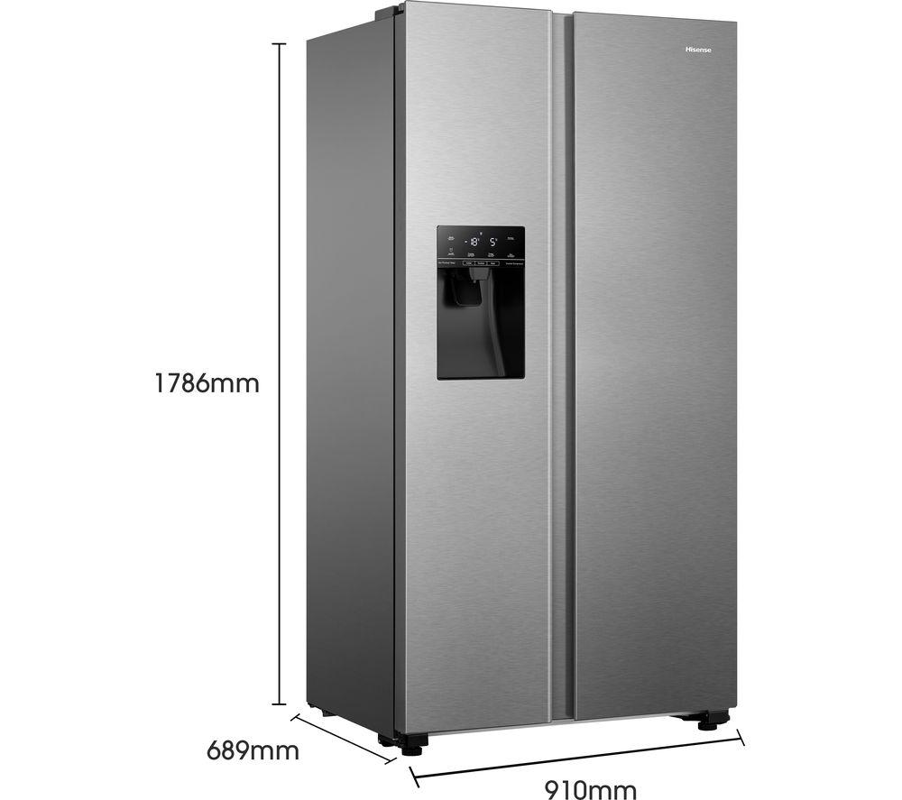 HISENSE PureFlat RS694N4TIE American-Style Fridge Freezer - Stainless Steel image number 10 of 12