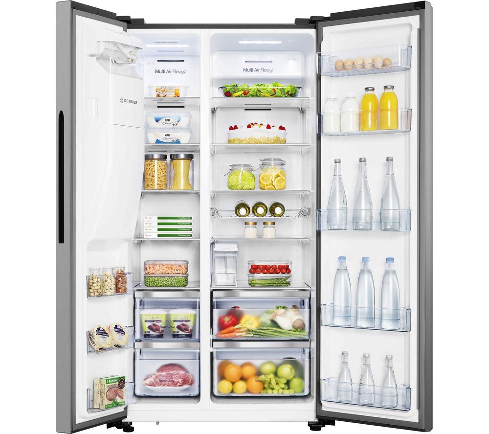 HISENSE PureFlat RS694N4TIE American-Style Fridge Freezer - Stainless Steel image number 12 of 12