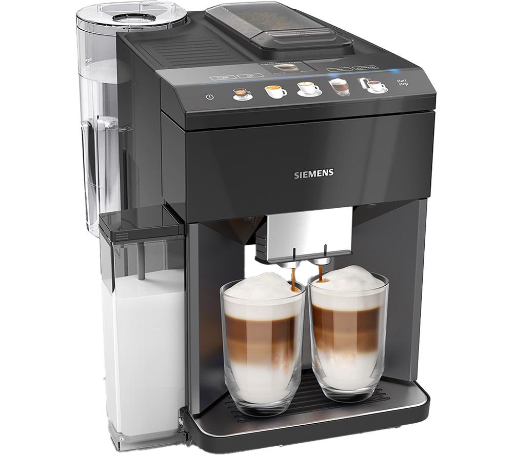 SIEMENS TQ515GB9 EQ500 Bean to Cup Fully Automatic Coffee Machine - Piano Black, Black