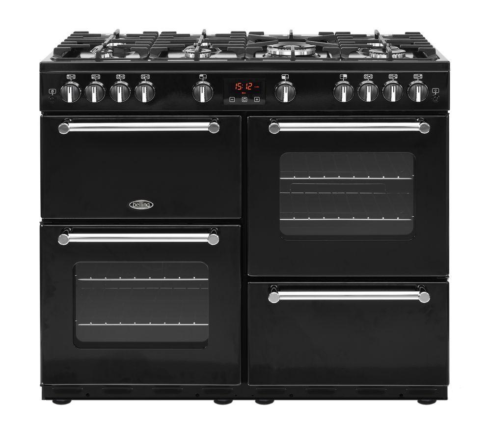 BELLING Kensington X100G Gas Range Cooker - Black, Black