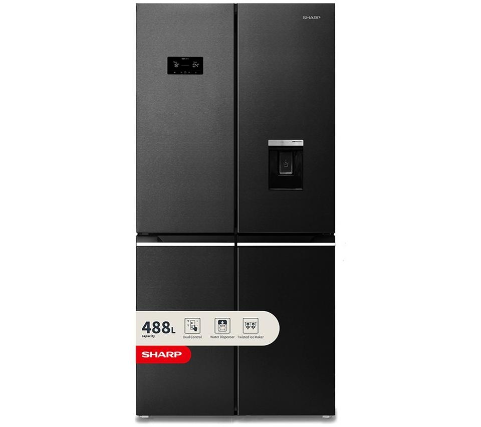 SHARP SJ-FA25IHDAD-EN Fridge Freezer - Dark Stainless Steel