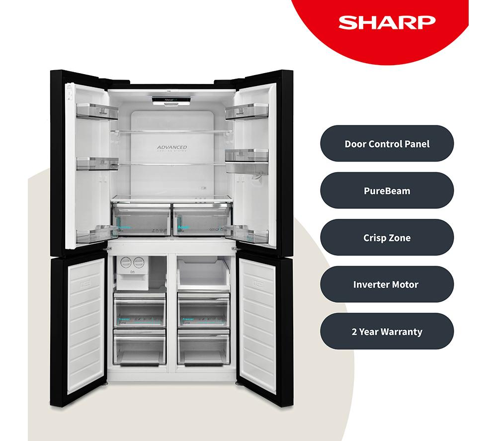 SHARP SJ-FA25IHDAD-EN Fridge Freezer - Dark Stainless Steel