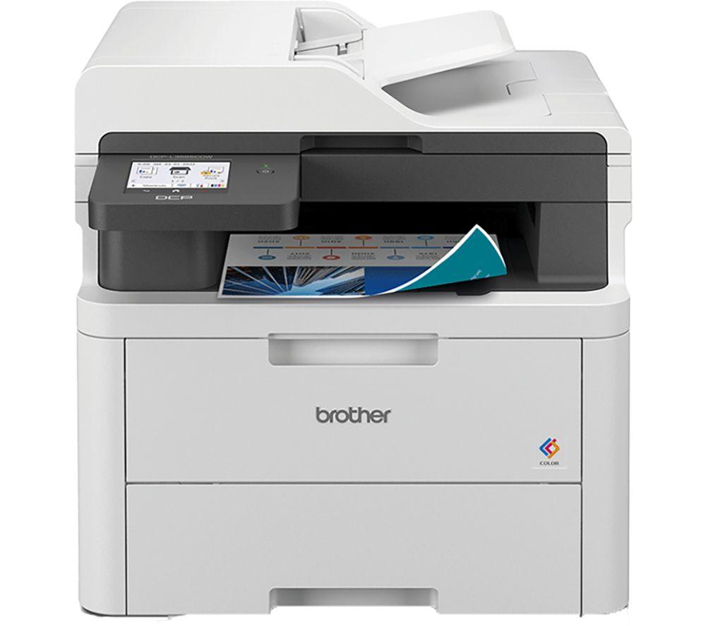 Image of BROTHER DCPL3555CDW All-in-One Wireless Laser Printer, White