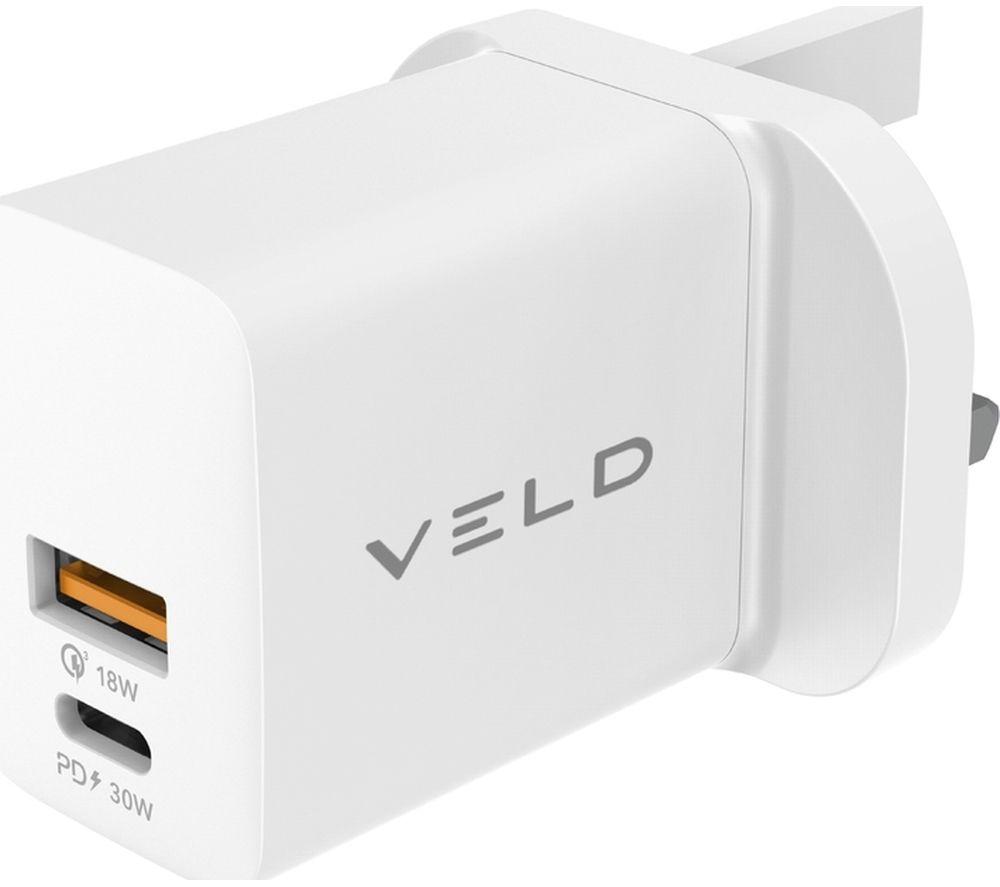 Image of VELD Super-Fast VH66EW 2-port USB Wall Charger