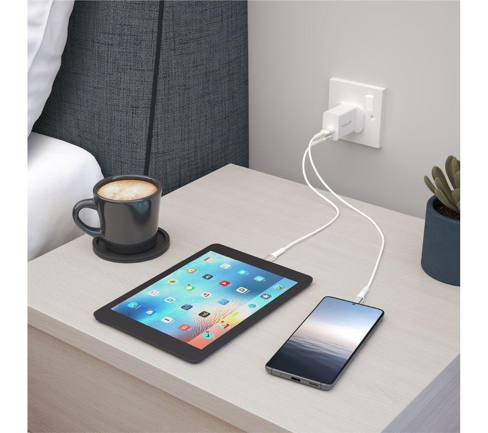 VELD VH30DW Super-Fast 30 W 2-port USB Wall Charger - White image number 7 of 8