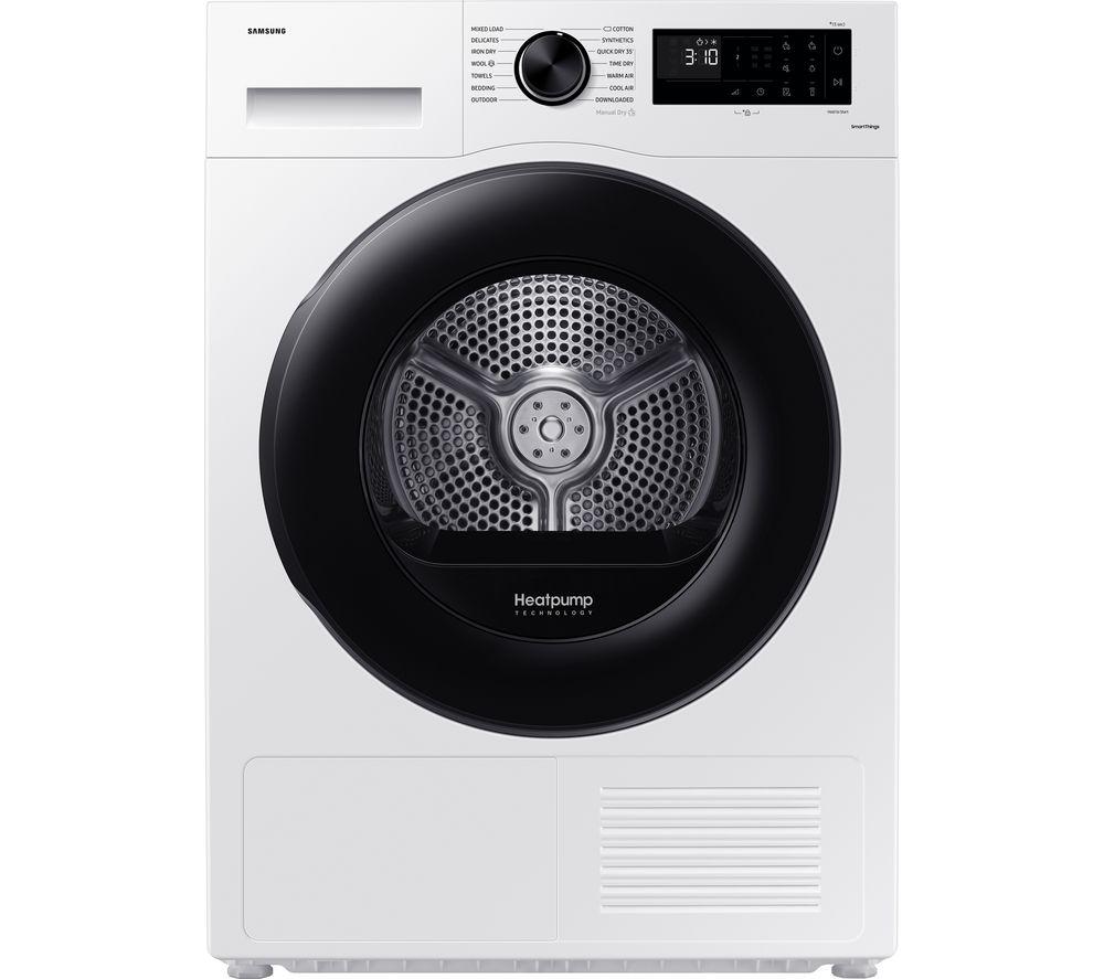 SAMSUNG Series 5 OptimalDry DV80CGC0B0AEEU 8 kg Heat Pump Tumble Dryer - White, White