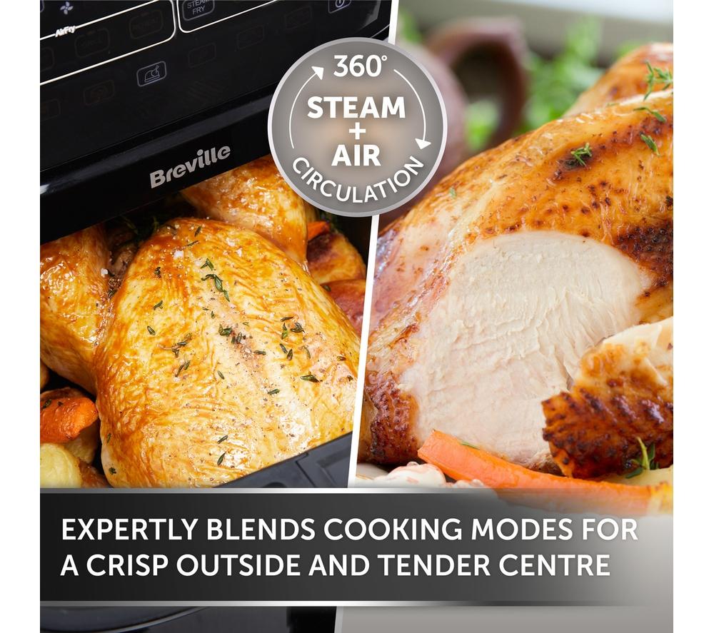 BREVILLE Halo Steam VDF133 Air Fryer - Black image number 4 of 11