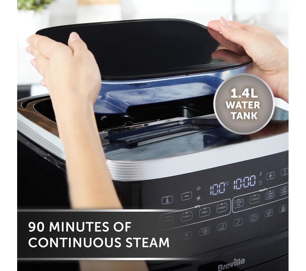 BREVILLE Halo Steam VDF133 Air Fryer - Black image number 6 of 11