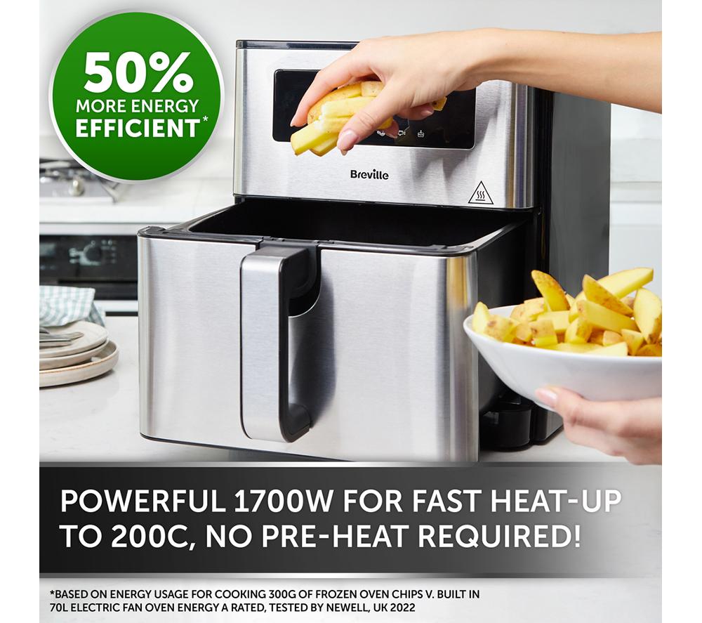 BREVILLE XL 9L Digital VDF131 Air Fryer - Black & Stainless Steel image number 3 of 8