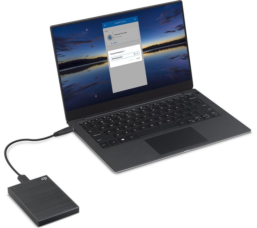 SEAGATE One Touch Portable Hard Drive - 2 TB, Black image number 7 of 10