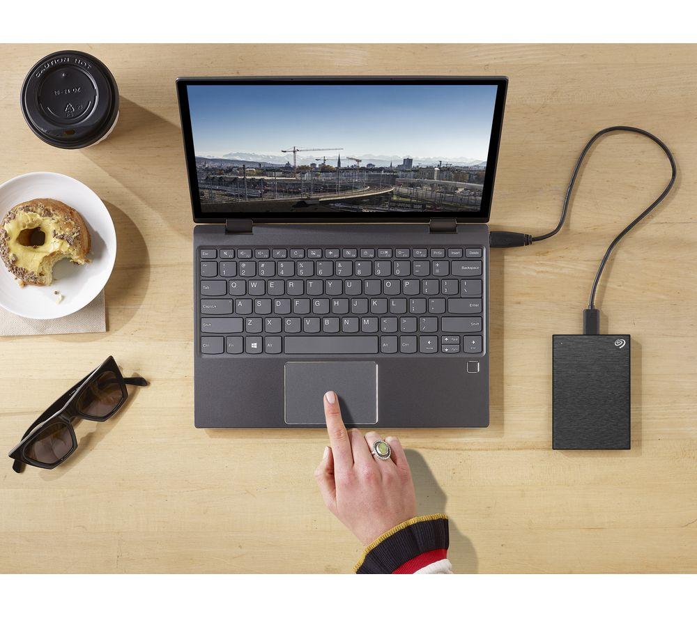 SEAGATE One Touch Portable Hard Drive - 2 TB, Black image number 9 of 10