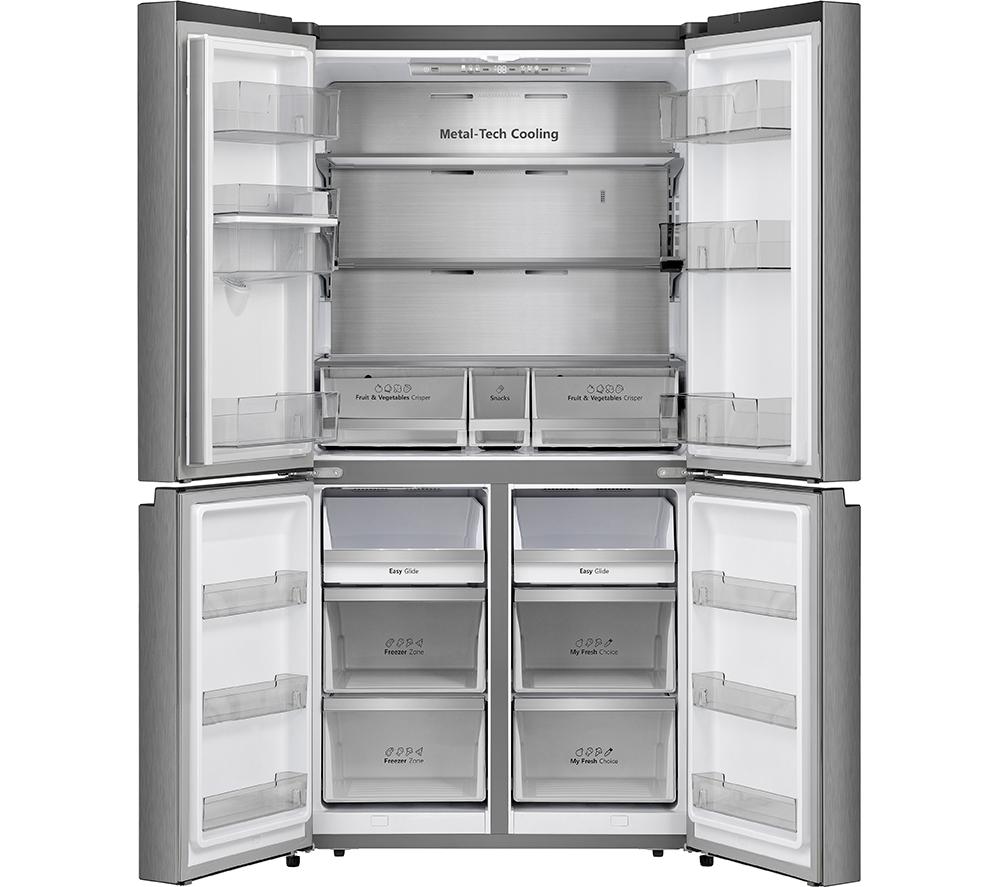 HISENSE PureFlat RQ758N4SWSE Smart Fridge Freezer - Stainless Steel image number 6 of 11